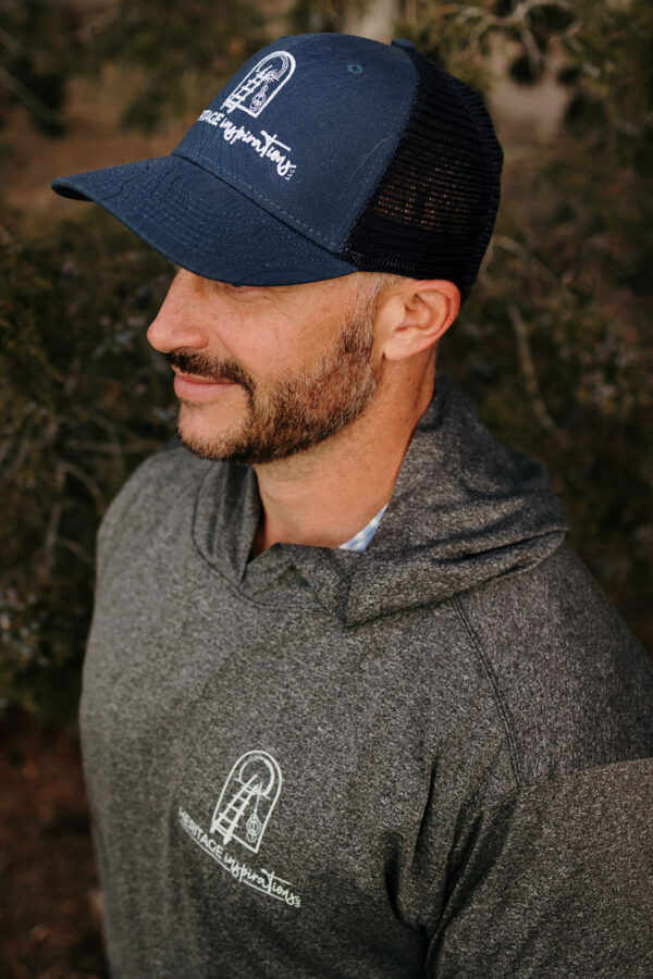 HI Logo Topo Trucker Hat